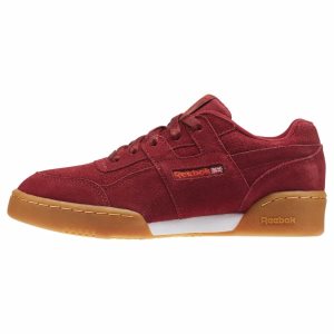 Reebok Workout Plus Turnschuhe Kinder - Bordeaux/Weiß - DE 506-HCD